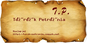 Török Petrónia névjegykártya